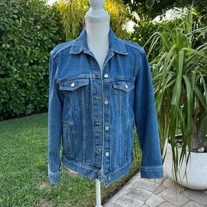H&M DIVIDED JEAN BOXY JACKET SIZE SMALL